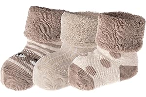 JACOB`S - DIE BABYMODEN-MANUFAKTUR Jacob's – Erstlingssöckchen Baby 3er Pack | Weiche Vollfrottee-Socken, OEKO-TEX® zertifiziert | Größe 0–3 Monate, hautfreundlich & wärmend