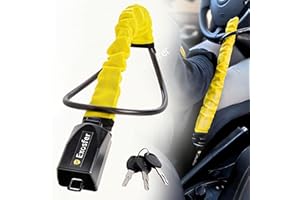 EXOSFER Blocca Sterzo Auto – Antifurto Auto Meccanico Volante, Sicurezza Rinforzata Contro il Furto – Blocco Pratico per SUV, Furgoni, Veicoli Leggeri, Piccoli Camper – Protezione Visibile, Dissuasiva
