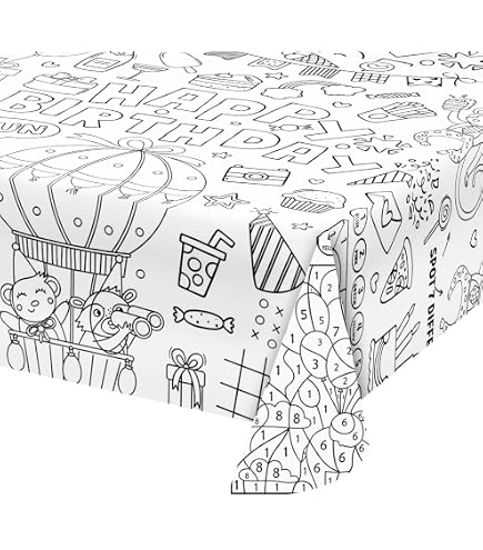 Oster-Maltischdecke Zum Ausmalen – 2 Stück, 110x80 Cm, Mit Ostereiern, Hasen & Blumen, Party-Malspaß Für Kinder Oster-Maltischdecke Zum Ausmalen – 2 Stück, 110x80 Cm, Mit Ostereiern, Hasen & Blumen, Party-Malspaß Für Kinder