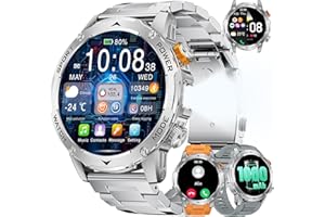 LIGE Smartwatch męski z akumulatorem 1000 mAh, 1,75" HD AMOLED Smart Watch z funkcją telefonu, 110 + trybami sportowymi, zegarek fitness / monitorowanie snu, krokomierz z systemem Android iOS