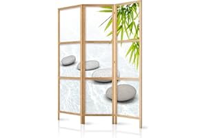‎MURANDO murando - Paravent Innen Raumteiler Holz Spa Zen Orient 135x172 cm 3-teilig Japanische Trennwand Raumtrenner Room Divider Mobiler Sichtschutz Spanische Wand Raum Abtrennung Japan p-C-0016-z-b