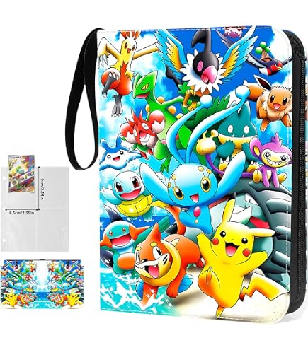Sammelkarten-Album Mit 50 Seiten – Für Bis Zu 400 Karten (Pokémon, MTG, Yu-Gi-Oh!), Wasserfest