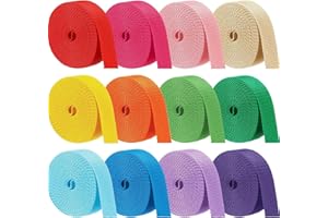 Wonninek Webbing Strap 2.5cm 3.8cm 60M Heavy Duty Polypropylene Webbing Durable for Handbag, Indoor&Outdoor Gear, Pet Collars, DIY Projects, Crafts, Sewing