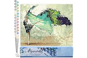 Figured'Art - Bailarina moderna, 40 x 50 cm, sin marco de madera