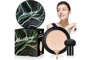 Mushroom Head Air Cushion CC Cream - Fuktgivande & Oljekontrollerande Foundation Med Svampmakeup Svamp - Långvarig Täckning (