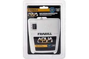 Frabill Quiet Portable Aerator | Battery Powered Portable Aerator for Live Bait Storage
