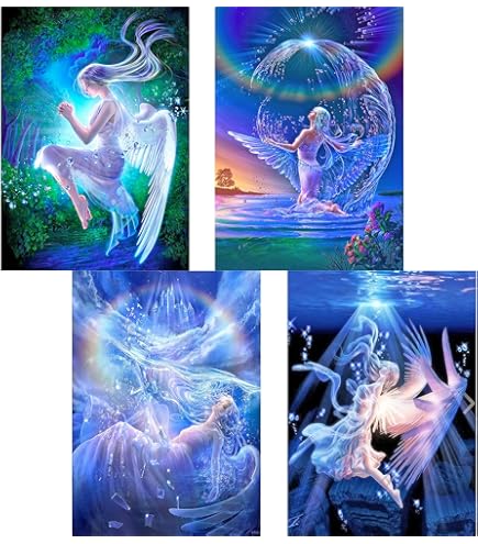 Diamond Painting 30x40 Cm – Drache & Frau Motiv, Runde Strasssteine, DIY Set Für Erwachsene & Kinder