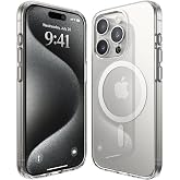 Babilden iPhone 13 Pro Max İ&ccedil;in Kılıf Magsafe İle Uyumlu Şeffaf Sert Kristal Mika Sararmaz Telefon Kılıfı