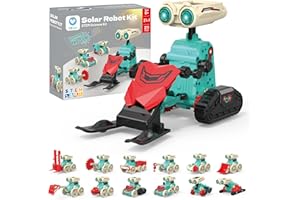 Sillbird Robot Solar para Niños 8-12 Años, 21 en 1 Stem Juguete y Kit de Robótica Accionamiento Dual Solar y de Batería, Educativos Ciencia Experimentos Construcciones (211 Piezas)