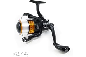 FLADEN Fishing - FISSION Rear Drag Size 40 Single Bearing Pre Spooled Fixed Spool Spinning Reel for Sea and Freshwater Use [11-6340]