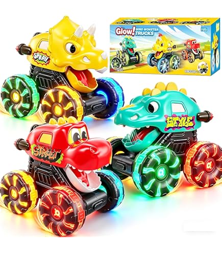 Camion Jouet 3 4 5 Ans avec Sons et Lumières, Relevable Camion