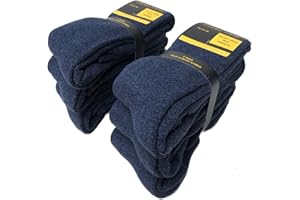 Dream Socks Lot de 3 ou 6 paires de chaussettes longues en polaire, thermiques, pour l’hiver, le ski, anti-froid, chaussettes à haute isolation thermique