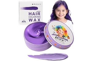 HUMSUBY Lila Temporäre Haarfarbe für Kinder, Violett Instant Haartönung Dye, Frauen Männer Purple Color Frisur Pomade, Mädchen Styling Haare Färben Cream, Haar Wachs Mud für Party Cosplay Halloween