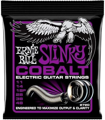 Corde Ernie Ball Power Slinky Titanio RPS &ndash; Calibro 11-48 Per Chitarra Elettrica
