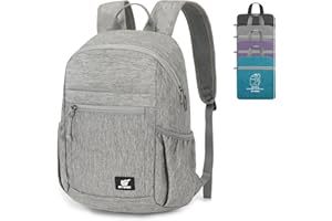 SKYSPER Mochila Plegable avec Protection RFID, 18L Mochila de Senderismo Antirrobo Pequeña Mochila Ultra Ligera para Viajes Senderismo Ciclismo