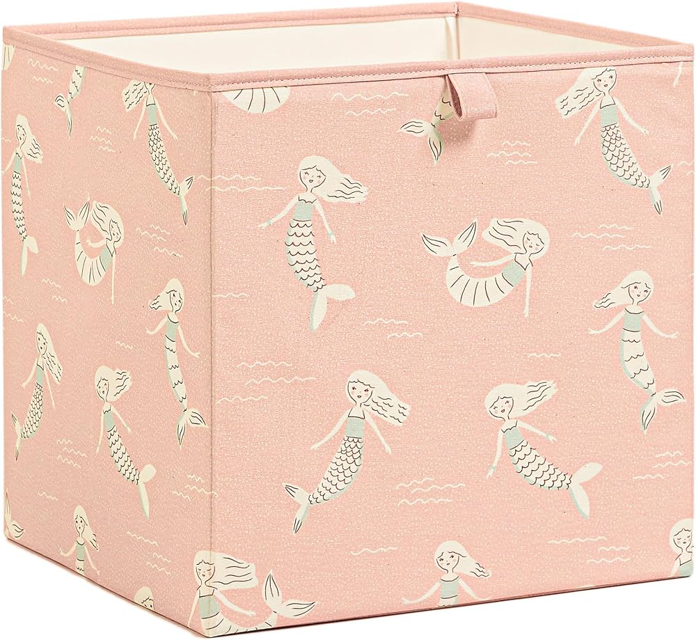Ocean Home Textile Çocuk Odası Deniz Kızı Kutu 33 x 30 x 33 cm