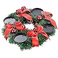 Britesta Adventskranz ohne Kerzen Adventskranz mit rotem Schmuck, Ø 30