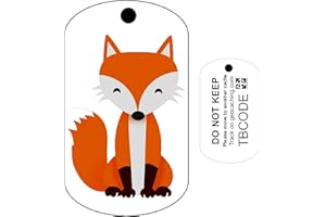 AllCachedUp Red Fox Travel Tag (Travel Bug) For Geocaching - Trackable Tag Fox