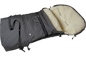 Bergsteiger Fußsack, Kinderwagen Winterfußsack 5-in-1, Gurtschlitze, für Babyschale, Babywanne, Sportwagen, Öko-Tex 100, Bergsteiger Kinderwagen-Zubehör