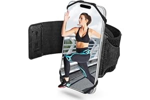 Sportarmband Handy Abnehmbares - EOTW Handy Armband Joggen 360°Drehbares für iPhone 16/15/14/13 Pro/12/11 Pro Max, Galaxy S24+/S23/S22 FE Joggen Handytasche für Running(4,5"~7")