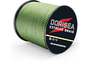 Dorisea Extreme Braid - Lenza da pesca intrecciata in 100% Pe, lunghezza 1000 m, test 2,7-226,8 kg, resistente all'abrasione, incredibile Superline