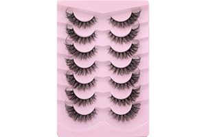 Lvmixwig Fake Lashes Natural Look Russian Strip Lashes Cat Eye 3D Artificial False Eyelashes D Curl Lashes 7