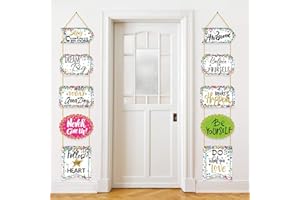 BLULU Klassenzimmer Dekoration Banner Motivation Positive Veranda Zeichen Konfetti Positive Sprüche Akzente für Klassenzimmer Bulletin Board Dekorationen