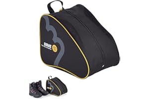 ‎SIDAS Sidas Schuhtaschen, Nylon Shoe Bag, wasser- und schmutzabweisend, 1 Fronttasche mit Reißverschluss, 4 Kunststoffverstärkungen an der Unterseite, 33 x 25 x 22 cm