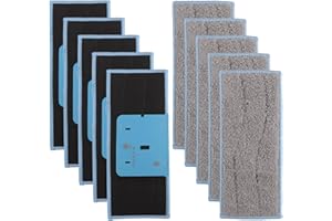 APACALI 10 paños de repuesto para Irobot Braava Jet M6, fregona de microfibra compatible con Robot Braava Jet M6, paños de limpieza lavables y reutilizables