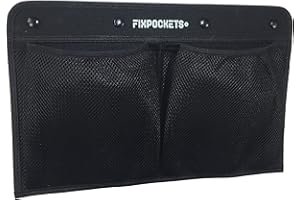 EASYSAC FixPockets - Filet de Rangement sous forme de poches A FIXER SANS PERCER, pour Véhicules Utilitaires, Camping-cars, Bateaux… 2 poches - 40 x 25