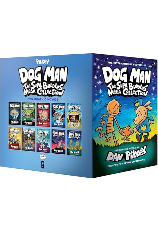 The Supa Buddies Mega Collection (Dog Man, 1-10) : Pilkey, Dav