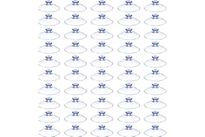 CZ Store Mini Ventosas |50 piezas 30MM|✮GARANTÍA DE POR VIDA✮| Transparentes Reusables Sin Ganchos, Lengüeta - Colgadores Adhesivos para Almacenamiento en Pared, Azulejos, Vidrio, Espejos, Ventanas