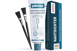 PLINTEX® Nahtdichter 30ml extra stark inkl. 2x Pinsel - Nahtkleber für Zelte, Jacken, Markisen, Sonnensegel & Rucksäcke - Zeltnaht abdichten, Zelt-Kleber, Naht Dichter