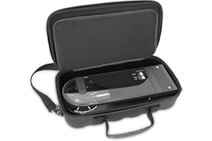 CASEMATIX Reiseetui kompatibel mit Audio-Technica AT-SB727 Tragbarem Plattenspieler Sound Burger Vinyl Plattenspieler - Inklusive Tragetasche nur mit Griff und Schultergurt, Schwarz