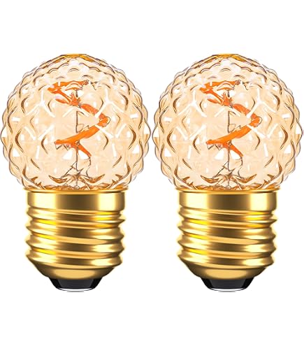 Himalayan Glow Salt Bulb – 4-Pack Patent Design Warm Amber LED Light Bulbs, Dimmable E26, For Cozy Ambiance And Relaxation