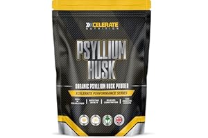 Psyllium Husk Powder - High in Soluble Fibre, Prebiotic Effects - Pure, No Pesticides, Gluten Free, Vegan, GMO Free by XCelerate Nutrition (250g)