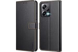 Ganbary Funda Compatible con Xiaomi Redmi Note 12 Pro+ Plus 5G, Funda Tapa Libro Movil Carcasa PU Cuero Funda para Redmi Note 12 Pro+ 5G [Protección Completa] [Ranura Tarjeta][Función Soporte], Negro
