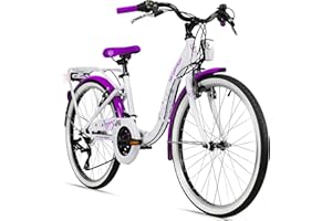 ‎BERGSTEIGER Bergsteiger Atlantis 20, 24 Zoll Kinderfahrrad, geeignet für 6,7, 8, 9, 10, 11 Jahre, StVZO, Schaltung, Mädchen-Fahrrad mit Dynamo-Licht