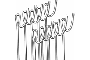 Homatz Fencing Pin 1.15m Long / 8mm Thick Steel Fence Pin, Garden Metal Fence Stakes – Non Galvanised Road Pins for Garden & 