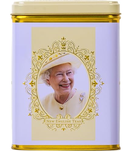 New English Teas Queen Elizabeth II Tea Tin with 40 English