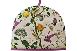 SIXSIGMA SPORTS Couvre-théière pour petite et moyenne taille - 6 tasses isolées - 35 x 27 x 3 cm - Grand cadeau amusant d'anniversaire, de Noël, de cuisine, de maison - Colibri