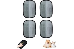 GAJUS 4 Stück Tierhaarentferner Handschuh Set, Fell Magnet Handschuh Katzen & Hunde, Haarentfernungshandschuh mit Pfotenmond Design, Effektiver Hair Remover Glove gegen Tierhaare von Sofa(2er Pack)