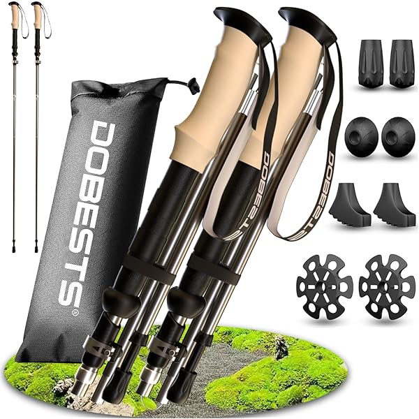 Bastoni Da Trekking Nordic Walking | Regolabili 65-135 Cm | Anti-Shock | Set 2 Pezzi - Foto 8