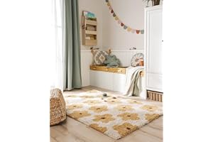 ‎BENUTA benuta Lytte Kinderteppich Gobi - Gelb 80x150 cm - Kunstfaser - Rechteckig & im Style: Kindermotive, Scandi Living - Pflegeleicht für Kinderzimmer, Wohnzimmer, Schlafzimmer