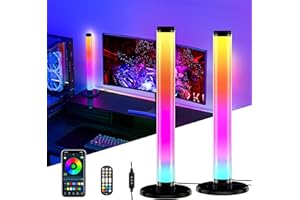 YAMYONE 360° Smart RGB Lightbar, 42 cm oświetlenie LED do gier, 16 mln ściemniania, synchronizacja z muzyką za pomocą aplikacji, pilot zdalnego sterowania, dekoracja pokoju, nastrojowe światło (42 cm)