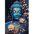 Buddha Meditation Poster | Buddha Painting Poster for Wall | Beautiful Amitabha Buddha Poster | Buddha Stickers for Wall Decoration | Buddha Cool Poster for Living Room