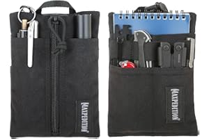 MAXPEDITION Platy Pocket Organizer, Durable EDC Tool Pouch for Men, Neck Wallet with Paracord Lanyard, Holds Flashlight, Multitool, Pen, Notebook