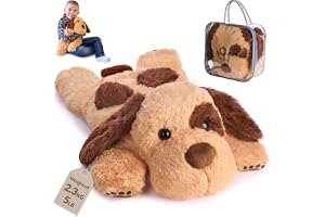 Tyngd Gosedjur Hund | 2,3 kg | Lugnande och Bekväm | Weighted Plush Dog