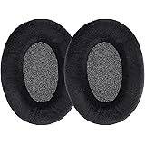 kwmobile 2X Ohrpolster kompatibel mit Sennheiser HD515 / HD555 / HD595 / HD518 Kopfhörer - Velours Ersatz Ohr Polster Overear