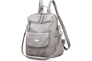 UBAYMAX Zaino Casual in Pelle PU,Borsa Scuola Multifunzione,Borse a Zainetto da Donna Moda,Daypack Viaggio Multitasche,Borse Donna a Spalla per Shopping